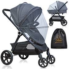Orzbow Universele Klamboe voor Kinderwagen - Duurzaam Muggennet met Rits