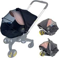 Muggennet voor Kinderwagen met Zonneklep - Universeel