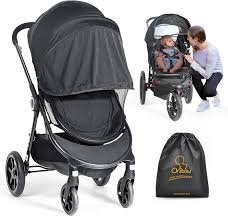 Orzbow 2-in-1 Zonnescherm en Klamboes voor Kinderwagens