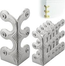 Massief Messing Plint Hoekbeschermers - 24 Stuks (Zilver)