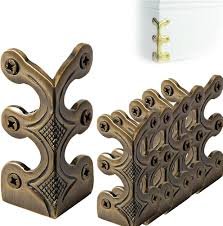 Massieve Messing Plint Hoekbeschermers - 8 Stuks (Bronzen)
