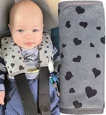 HECKBO Veiligheidsgordel Beschermer met Hartjes voor Babywieg