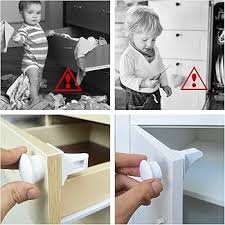 Veilige Kinderkast Set: 4 Beveiligingshaken + 1 Magnetische Sluiting