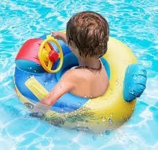 Cysocool Opblaasbare Zwemvlotter voor Peuters en Kinderen - Schattige Auto met Stuurwiel