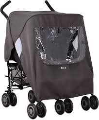 Koo-di Pack-it Dubbel Kinderwagen Regenhoes - Donkergrijs
