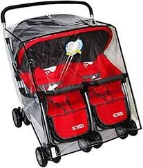 Universele Waterdichte Regenhoes voor Tweeling Kinderwagen
