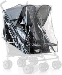 Hauck Dubbele Kinderwagen Regenhoes - Waterbestendig & Duurzaam