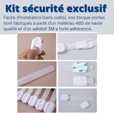 Veiligheidsset voor Baby's: 8 Deurbekkens en 4 Stickers