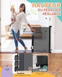 Intrekbaar Veiligheidshek Omesiry 0-140 cm