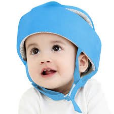 Ademend Babyhelm - Beschermende Hoed voor Loopende Kinderen - Blauw