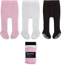 LA Active Baby Maillot - 3 Paar - Antislip Katoen (Roze/Wit)