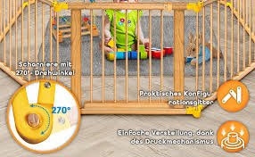 KIDUKU® 7.2 m Veiligheidshekje XXL Opvouwbaar met Deur