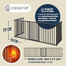 CASARIA® Vouwbare Veiligheidsdeur Voor Openhaard - Kindveilige Scherm