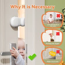SAFELON 4 + 2 Stuks Automatische Deurstop voor Babyveiligheid