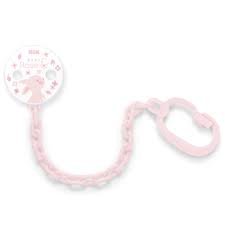 NUK Fopspeenketting met Clip - Babyblauw