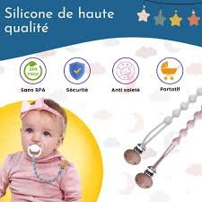 Fopspeenclip (3 Kleuren) - Fopspeenketting - Houder voor Baby's